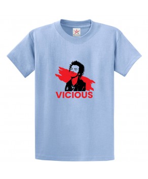 Sid Vicious Classic Unisex Kids and Adults T-Shirt for Music Lovers